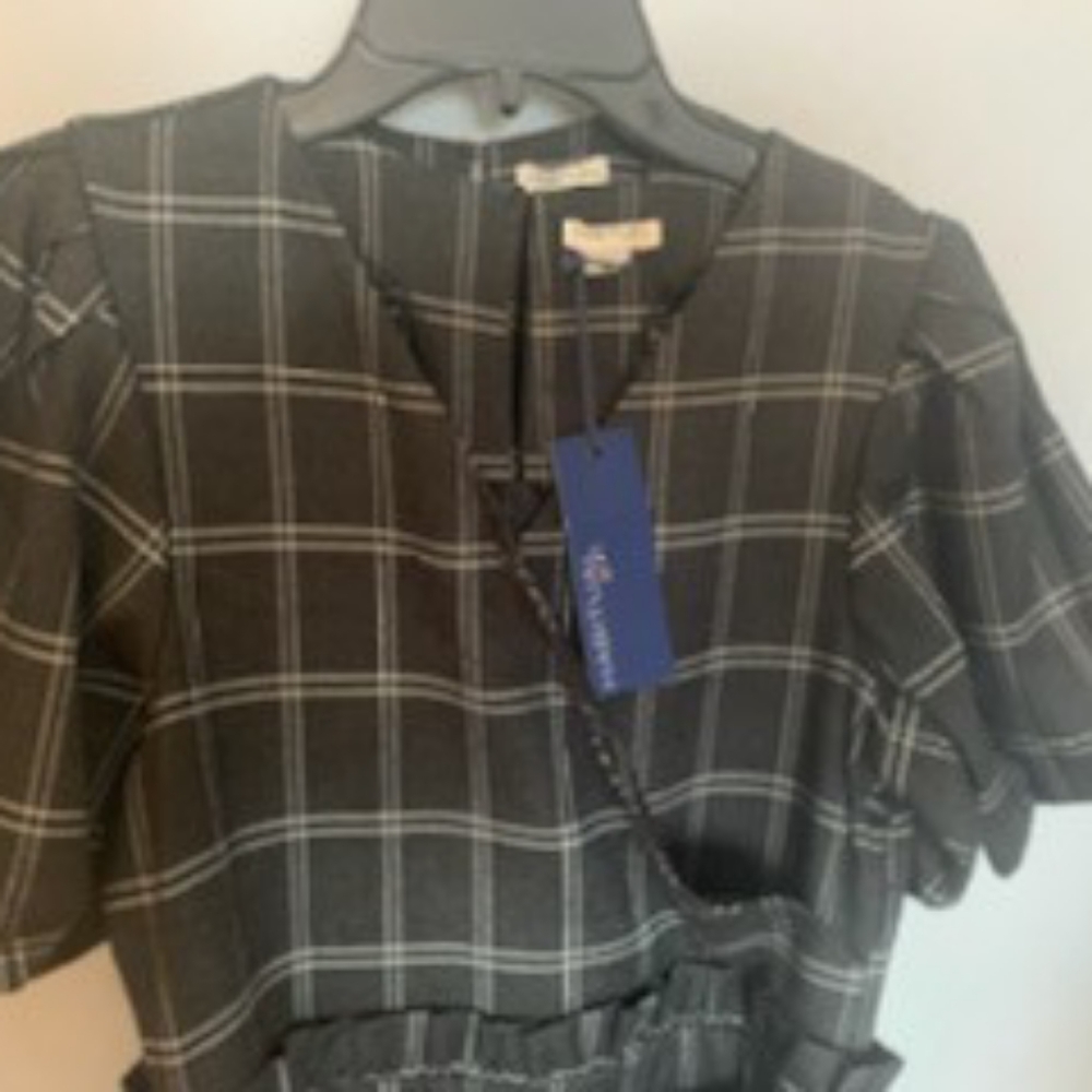 Habitual girl short sleeve long pant jumpsuit